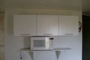 armário de cozinha mdf branco.